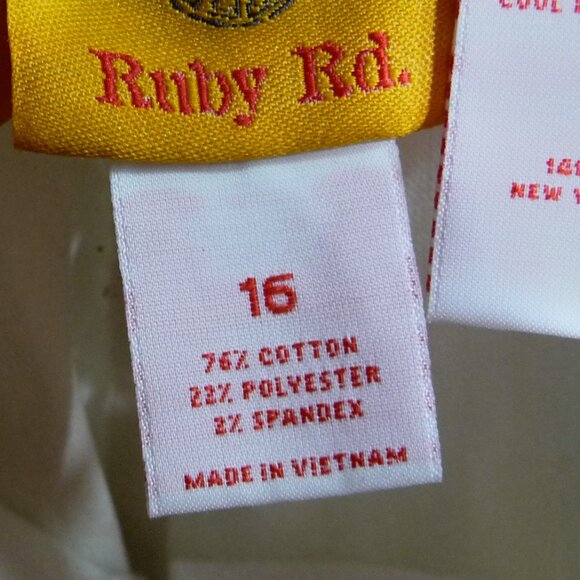 COMFORT WAIST HI RISE JEANS SIZE 16 ELASTIC SIDES - Picture 10 of 11